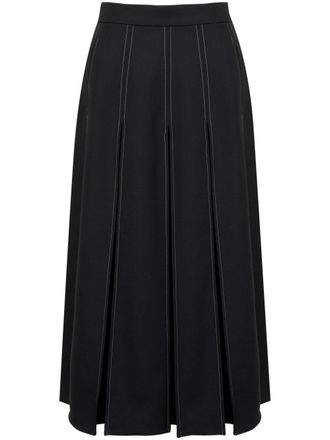 Ports 1961 Uitgesneden midi-rok - Zwart