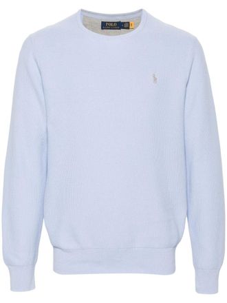 Polo Ralph Lauren Polo Pony-embroidered cotton jumper - Blue