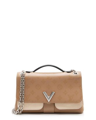 Louis Vuitton Beige Monogram Cuir Very Chain Bag (Authentic Pre-Loved)