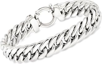 Ross-Simons Sterling Silver Cuban Style Link Bracelet