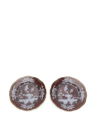 Ginori 1735 Piatti di porcellana (2 pezzi) - Marrone