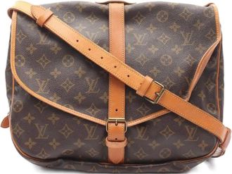 Louis Vuitton Borsa a spalla Saumur 35 con monogramma 1987 - Marrone