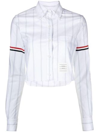 Thom Browne Gestreepte blouse - Wit