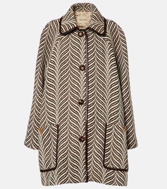Valentino VGold wool and cashmere coat
