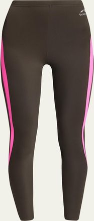 Balenciaga Side Stripe Crop Leggings