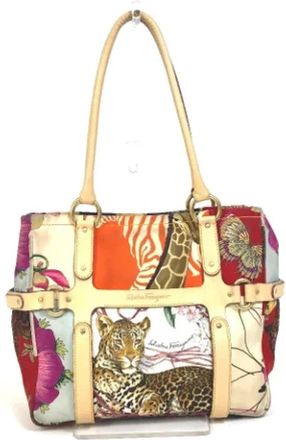 Ferragamo Pre-owned Fabric shoulder-bags - Dames - Vintage Shopper - Veelkleurig - ONE Size - Vintage