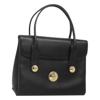 MCM Tweedehands leren handtassen - Dames - Pre-owned - Zwart - Maat: ONE Size Leer