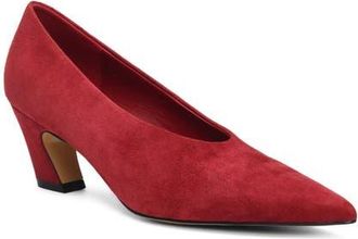 Kenneth Cole Ophelia Pointed Toe Pump in Red Suede at Nordstrom, Size 8.5