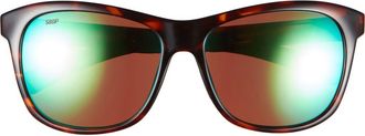 Costa 56mm Polarized Rectangle Sunglasses in Tortoise at Nordstrom Rack