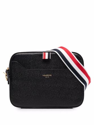 Thom Browne Cameratas met RWB-streep - Zwart