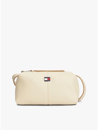 Tommy Hilfiger Womens Tommy Jeans Pebbled City Crossbody Bag - Beige