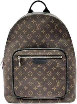 Louis Vuitton Pre-owned Vintage Monogram Macassar Rugzak - Dames - Vintage Rugzakken - Bruin - ONE Size - Vintage