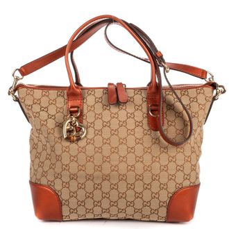 Gucci Heart Bit Zip Tote schoudertas