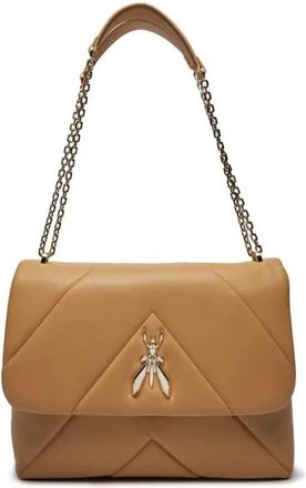 Patrizia Pepe Fly Padded Schoudertas - Dames - Schoudertassen - Beige - ONE Size - Tassen