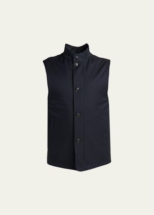 Ermenegildo Zegna Mens Motorin Button-Front Vest