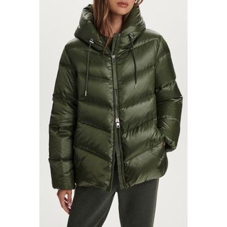 Varley Madelina Down Puffer Jacket in Racing Olive at Nordstrom Rack, Size X-Large