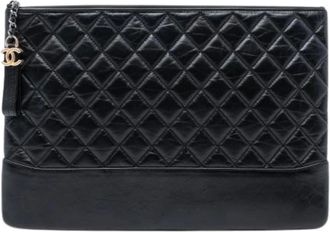 Chanel Pre-owned Clutches, female, Black, Size: ONE SIZE Pre-owned The Gabrielle O-Case