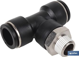 cofan Empalmes De Rosca En T Para Sistemas De Aire Comprimido Cofan 1/4 (10 Unds) 8