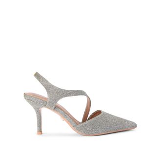 Carvela Womens Symmetry Court Heels - Gold Fabric - Size UK 7