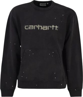 Carhartt Work in Progress Hoodies & sweatvesten, Heren, Zwart, XL, Katoen, Painter Sweatshirt