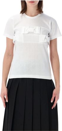 Comme Des Gar&ccedil;ons Tshirt Bow - Dames - T-shirts - Wit - S - Tops