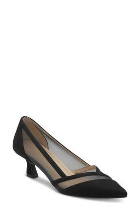 Adrienne Vittadini Slew Pump in Black Mesh at Nordstrom Rack, Size 6.5