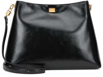 Dolce & Gabbana Womens Tote Bag With Shoulder Strap Black Calfskin