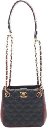 Chanel Borsa a spalla Chanel Pre-owned Matelasse Small Bucket in pelle di agnello - - Pre-owned - Donna - Nero - ONE SIZE