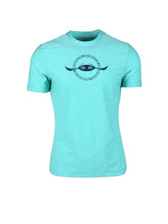 Dirk Bikkembergs Aqua Green Technical T-Shirt With Performance Fabric