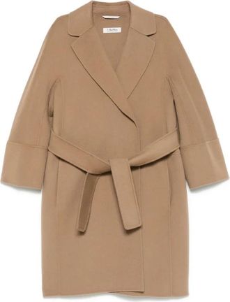 Max Mara Arona Jas - Dames - Jas met riem - Bruin - XS - Wol - Jassen