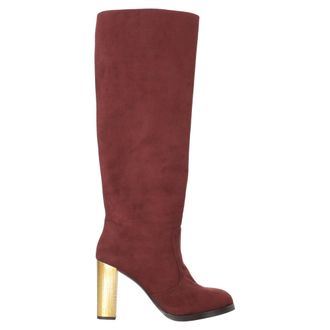 Stella McCartney Stella McCartney Pre-owned Womens Knee High Boots in Red Suede - Burgundy - Size 39.5 EU/IT
