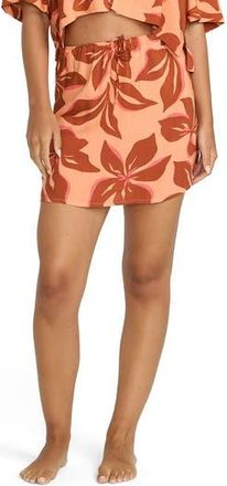 Billabong Sunflower Drawstring Minidress in Apricot at Nordstrom Rack, Size X-Small