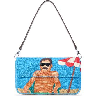 Staud Timmy Beaded Shoulder Bag in Sundaze at Nordstrom