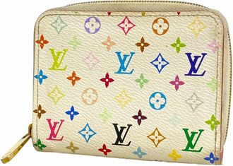 Louis Vuitton Blanc Litchi Coin Purse/Coin Case (Pre-Owned)