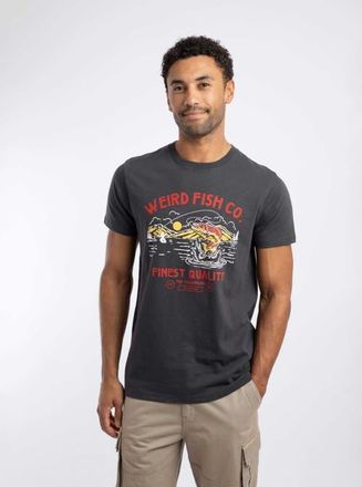Weird Fish Fish Out Of Water Graphic T-Shirt in Coal at Nordstrom, Size Xxx-Large