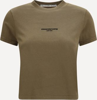 Alexander Wang Short-sleeve T-shirt with central logo print Female M