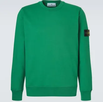 Stone Island Compass cotton fleece sweatshirt
