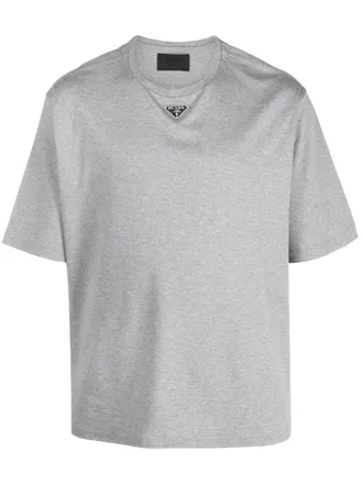 【PRADA】コットン Tシャツ★グレー★XL PRADA - PRADA プラダ オーバーサイズ コットン Tシャツの通販