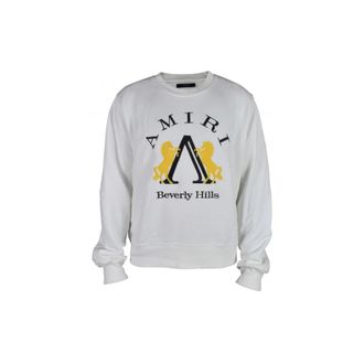 Amiri Heren, Sweatshirts & Hoodies, Wit, Maat: XS Katoen