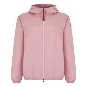 Moncler Light Jackets, female, Pink, Size: M Fegeos Hooded Jacket