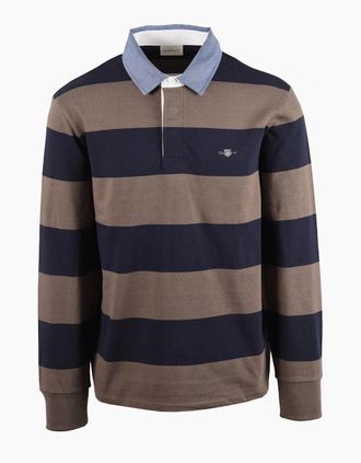 GANT Mens GANT STRIPE HEAVY RUGGER FADED TAUPE - Size: 44