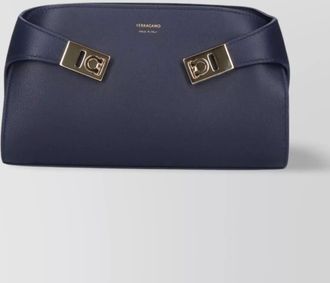 Ferragamo structured silhouette top handle gold-tone hardware