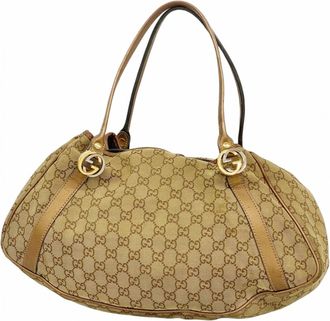 Gucci Beige Canvas Tote Bag (Pre-Owned)