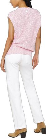 Ferragamo Knit V-Neck Tank Top - Pink