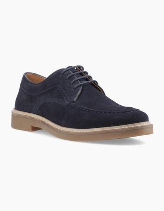 Hush Puppies Mens Hush Puppies Genny Leather Mens Navy Lace-Up Shoes - Size: 12