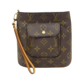 Louis Vuitton Pre-owned Clutches, female, Brown, Size: ONE SIZE Pre-owned Monogram Canvas Clutch