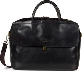 Howard London Laptop Bag Charlie - Heren - Laptoptassen - Bruin - ONE Size - Leer - Tassen