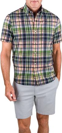 Tailor Vintage Plaid Short Sleeve Button-Down Shirt in Picnic Plaid at Nordstrom Rack, Size X-Large