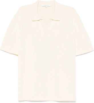 Maison Kitsuné Maison Kitsuné Bold Fox Head Embroidered Knitted Polo