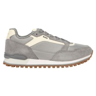 HUGO BOSS Parkour Runn Sneakers - Heren - Schoenen - Grijs - Maat: 41 EU Katoen